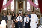 Aspecto de las Primeras Comuniones 25 de Diciembre en el Santuario de Guadalupe