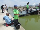 Aspecto del 1er. Torneo de Pesca Infantil en la Laguna de Zapotlán 2013