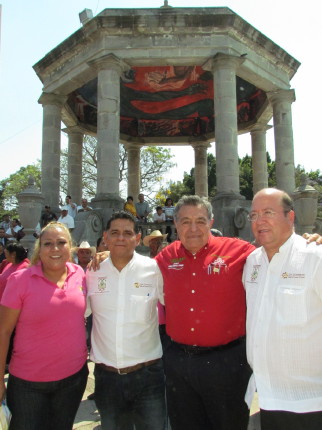 Aspecto de la Visita a Cd.Guzmán, Jal. del Gobernador Aristoteles en el Cierre de la Semana del Campo
