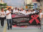 Aspecto de la Vigilia Internacional en Memoria de las Víctimas del SIDA 2013 en Tamazula, Jal