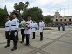Incineran y reponen bandera monumental en Cd. Guzmán, Jal. (22 Agosto 2013)