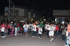 Aspecto de la carrera de antorchas Guadalupanas en Tuxpan, Jal