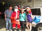 Santa Show y bellas edecanes de ZAPOTLANGRAFICO en Llantas y Servicios de Zapotlán