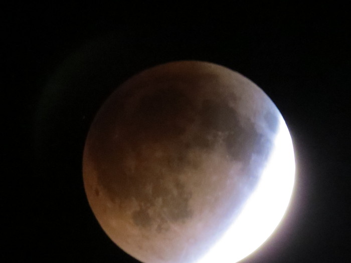 Aspecto del Eclipse Lunar visto desde Zapotlán El Grande, Jal.