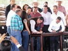 Aspecto de la visita de Peña Nieto a Zapotlán El Grande, Jal
