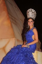 La tuxpanense Fernanda Barragán Gil, finalista en el certamen reina fiesta de octubre 2014.