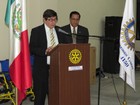 Aspecto de la toma de protesta de Victor Gónzalez Ruiz como Presidente de los Rotarios en Cd Guzmán, Jal