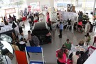Aspecto de la 1er. Expo MI BODA en Automotriz Rancagua de Cd. Guzmán, Jal