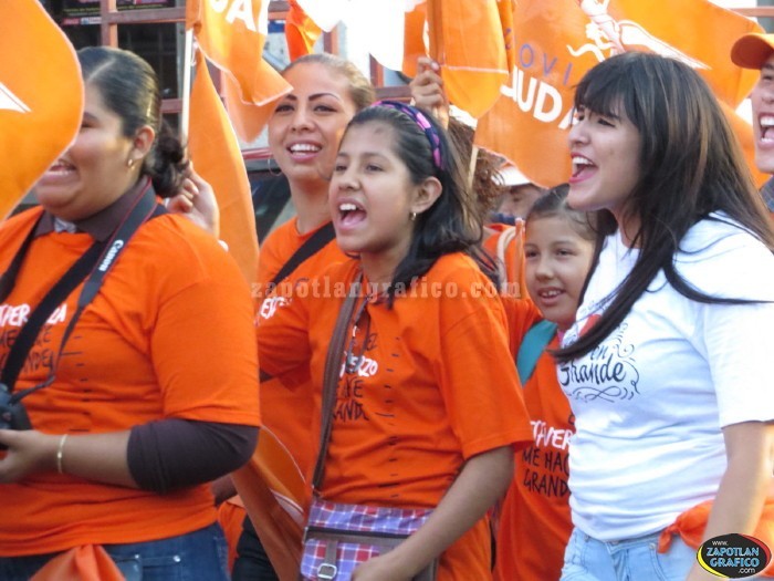 Aspecto de la Marcha de la Esperanza en Zapotlán El Grande, Jal