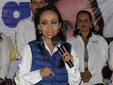 Claudia Murguía en la Fraccionamiento Las Haciendas