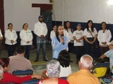 Claudia Murguía escuchó las peticiones de los colonos en Constituyentes