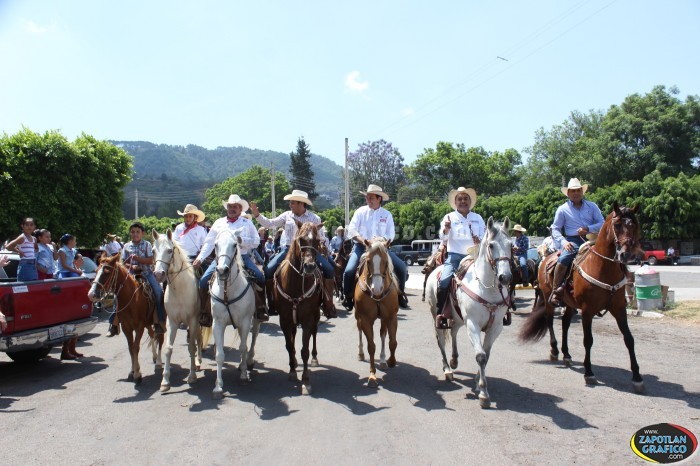 Aspecto de la Cabalgata Priísta en Zapotlán El Grande, Jal.