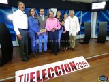 Aspecto del Debate organizado por 4 Televisión con Candidatos a Diputados Federales