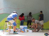 Dejando Huella, iniciamos el Mural DIVERSIÓN AL MÁXIMO, con la Dirección de los muralistas Coles y Elsa , patrocinado por Pinturas COMEX de Cd. Guzmán