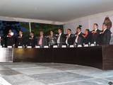 Aspecto del 3er. Informe de Autoridades Municipales en Tuxpan, Jal.