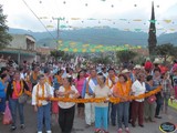 Aspecto del Traslado y Colocación de EL Enroso en Honor de la Virgen del Rosario de Zapotlán El Grande, Jal.