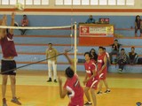 Aspecto del Torneo de Voleibol de Feria Zapotlán 2015, en el Gimnasio Gómez Morín