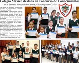Destacan 8 alumnos del Colegio México en Concurso de Conocimientos en el CUSur
