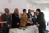 Aspecto de la Entrega del Pronunciamiento de NIVE I del Sistema Naciona de Bachillerato a Preparatoria Regional de Zapotiltic, Jal.