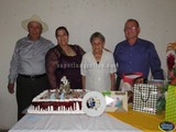 Aspecto de la celebración de cumpleaños de Doña Lupe Orozco y Ramón Díaz