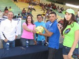 Aspecto de la Inauguración del 1er. Torneo de Fútbol Empresarial CANACO Cd. Guzmán 2016