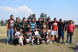 Entregan Trofeo de Campeón al Madero en el Torneo de Futbol Huescalapa Mayo 2016.