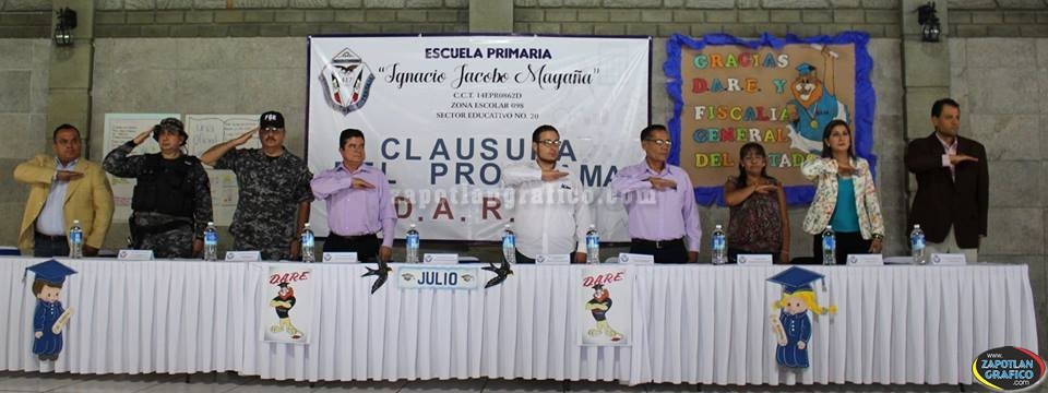 Estudiantes de la Escuela Ignacio Jacobo Magaña participan en programa D.A.R.E.
