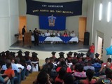 Aspecto de la Graduación de la Preparatoria Regional de Tuxpan, Generación XLIX modulo de Tonila, Jal.