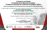 El Gobierno Municipal de Tamazula, Jal., invita al Lanzamiento Oficial del Programa FAMILIAS SIN FRONTERAS