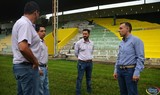 Avanza rehabilitación del Estadio Municipal de Fútbol Santa Rosa