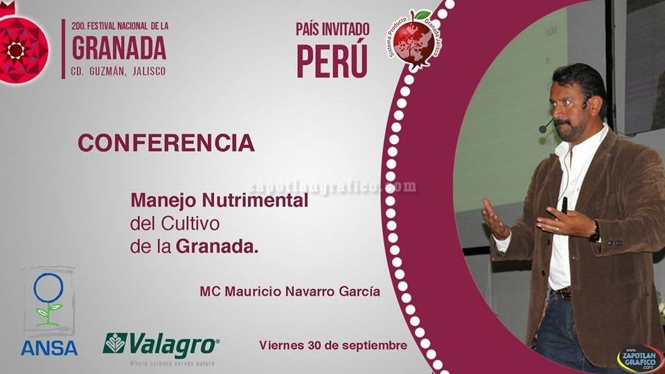 30 de Septiembre y 1 de Octubre INVITADOS al 2do. Festival Nacional de la Granada Ciudad Guzmán 2016