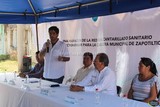 Inauguran obra de saneamiento básico en Huescalapa.
