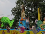 Aspectos del DESFILE DE CARROS ALEGÓRICOS Feria de Todos los Santos Colima 2016