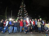 Aspecto del Encendido del ARBOL NAVIDEÑO CANACO Cd. Guzmán, Jal. 2016  con la presencia de Santa Clauss de Zapotlan Grafico