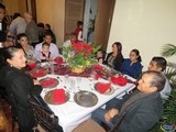 Aspecto de la Cena Navideña en la Hacienda de Santa Cruz, Municipio de Tamazula, Jal., en apoyo a la Fundación Cambiando Jalisco, A. C