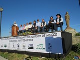 Aspecto del Banderazo de salida al Primer Embarque de Aguacate de Jalisco a USA