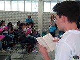 Aspecto del 2do. Concurso de Lectura en Voz Alta en la Preparatoria Regional de Tamazula, Jal.