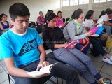 Aspecto del 2do. Concurso de Lectura en Voz Alta en la Preparatoria Regional de Tamazula, Jal.