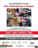 SIN CRIADEROS NO HAY MOSQUITOS, Campaña del Gobierno Municipal de Tamazula