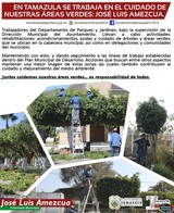 En Tamazula se trabaja en el Cuidado de las Áreas Verdes: José Luis Amezcua Arías