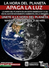 Gobierno Municipal de Tamazula de Gordiano, invita a unirte a la Hora del Planeta