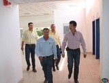 José Luis Amezcua supervisa rehabilitación del Hospital de Primer Contacto de Tamazula