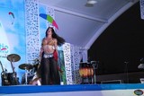 Ximena Santos con su danza Oriental y Urbana en el Teatro de la Feria Zapotiltic 2017.