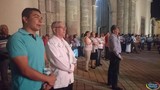 Aspecto del festejo en Honora a San Tranquilino Ubiarco en la parroquia del Sagrado Corazón de Cd. Guzmán, Jal.
