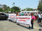 Aspecto de la situación entre trabajadores de Aseo Público y Autoridades de Zapotlán por la Concesión de la Basura