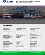 Plan de Estudios: Licenciatura en Comercio Internacional UNIVER Ciudad Guzmán, Jal.