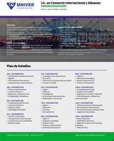 Plan de Estudios: Licenciatura en Comercio Internacional -Semiescolarizado- UNIVER Ciudad Guzmán, Jal.