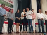 Aspecto de la entrega de Reconocimientos al Mérito Académico Estudiantil 2017 en Tamazula de Gordiano, Jal.