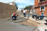 Continúa la construcción del parque lineal sobre el arroyo Los Guayabos que baja por la calle de Santos Degollado en Cd. Guzmán, Jal.