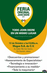 MAGUSSA Cd. Guzmán INVITA a la FERIA ORIGINAL John Deere 2017